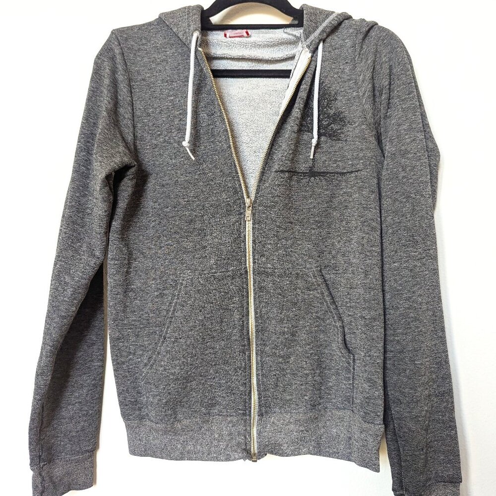 Vintage Moosejaw Gray Marl Zip-up Women's Hoodie, S